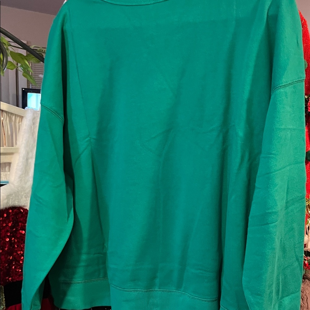 Wondershop Christmas 🎄 Green Sweatshirt - Kinda Naughty Kinda Nice - Picture 4 of 4